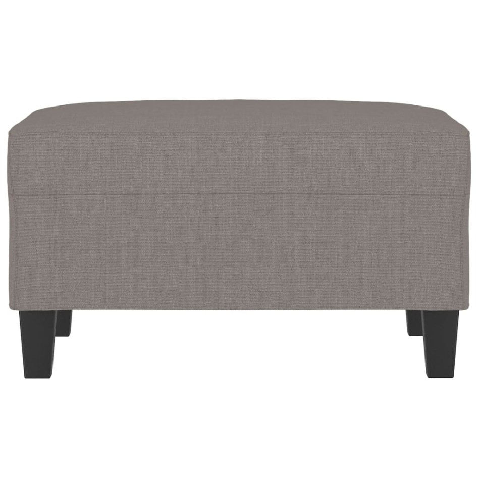 Reposapiés de tela gris taupe 70x55x41