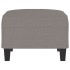 Reposapiés de tela gris taupe 70x55x41