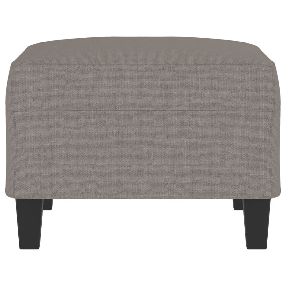Reposapiés de tela gris taupe 70x55x41