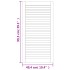 Puerta de armario de lamas madera de pino maciza 99,3x49,4