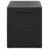 Caja de almacenaje de jardín polipropileno marrón 58,5x46x55