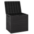 Caja de almacenaje de jardín polipropileno marrón 58,5x46x55