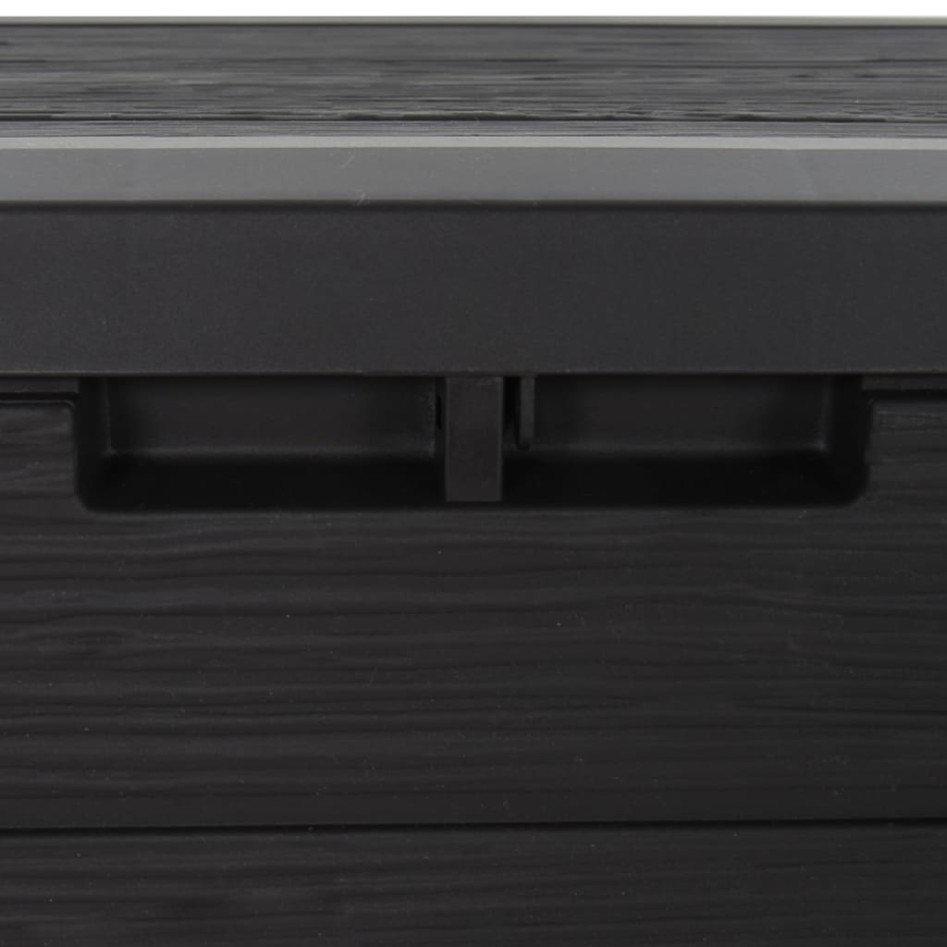 Caja de almacenaje de jardín polipropileno marrón 58,5x46x55