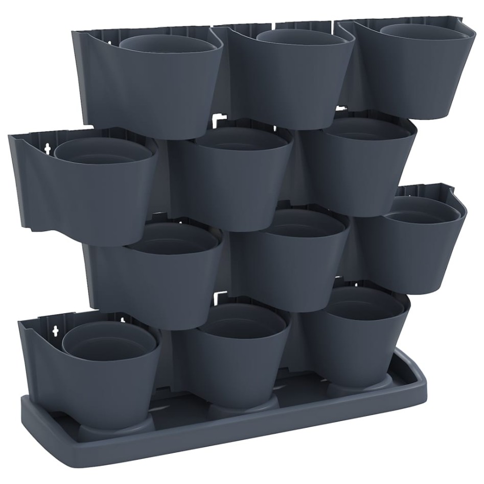Set de plantas jardín vertical 12 uds polipropileno
