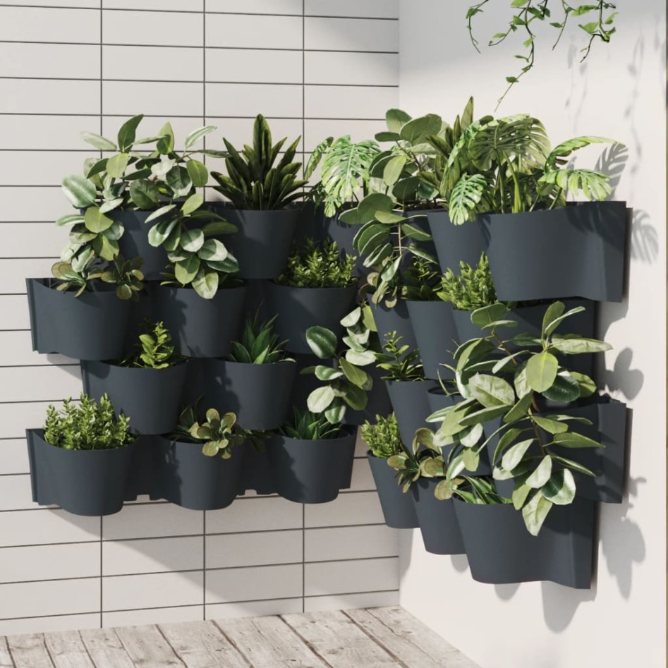 Set de plantas jardín vertical 12 uds polipropileno