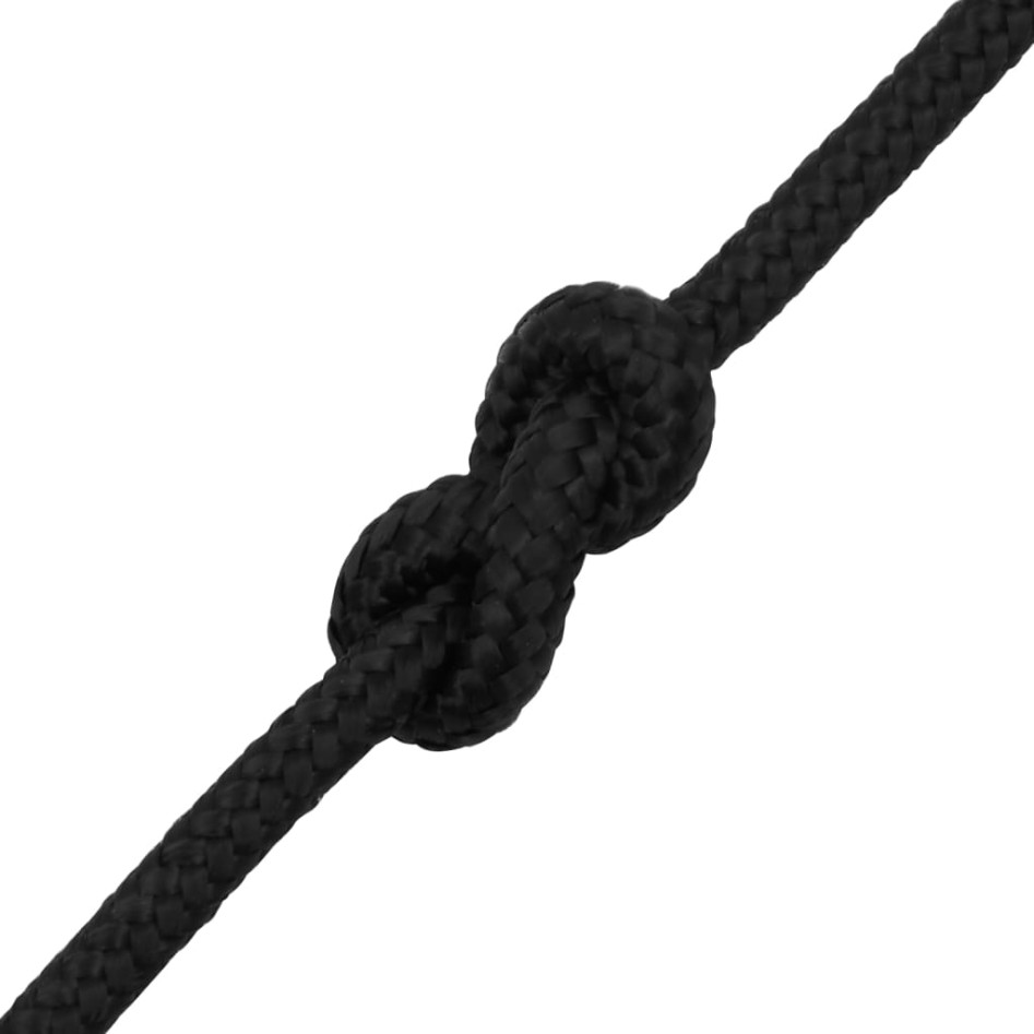 Cuerda de barco polipropileno negro intenso 10 mm 250
