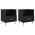 Mesitas de noche 2 uds madera ingeniería negro 40x35x47,5