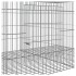 Jaula para conejos 3 paneles hierro galvanizado 163x79x54