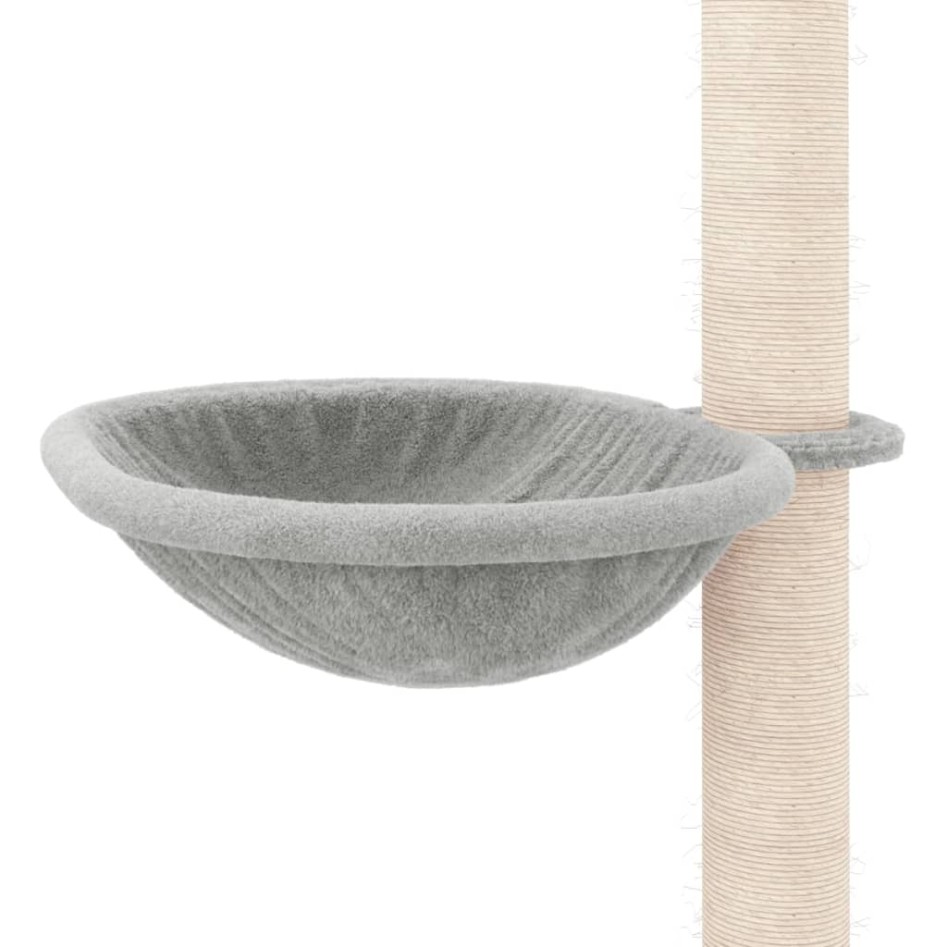 Árbol rascador gatos suelo a techo gris claro 263,5-289,5