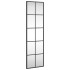 Espejo de pared rectangular de hierro negro 30x100