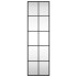 Espejo de pared rectangular de hierro negro 30x100