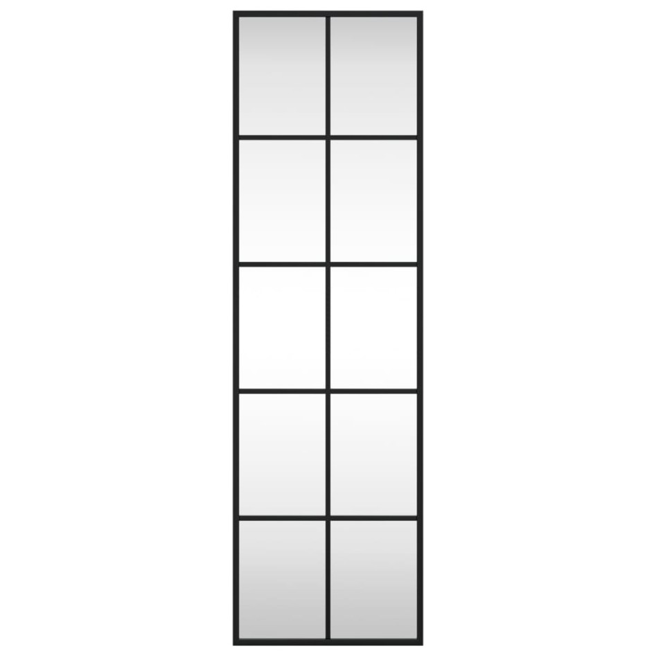 Espejo de pared rectangular de hierro negro 30x100