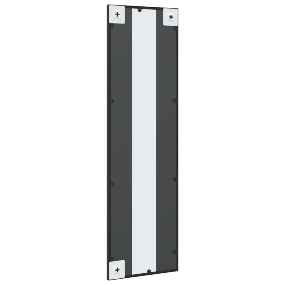 Espejo de pared rectangular de hierro negro 30x100