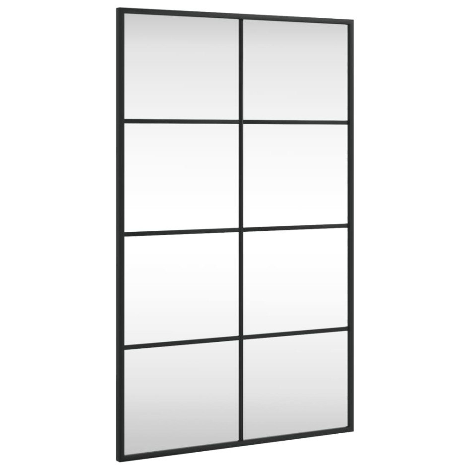 Espejo de pared rectangular de hierro negro 50x80