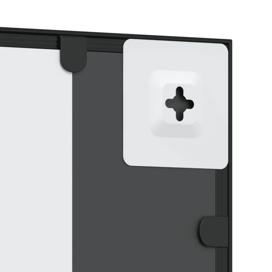 Espejo de pared rectangular de hierro negro 50x80