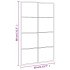 Espejo de pared rectangular de hierro negro 50x80