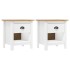 Mesitas de noche 2 uds Hill madera maciza de pino 46x35x49,5