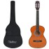 Guitarra clásica para principiantes con funda 3/4