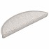 Alfombrillas autoadhesivas sisal 15 uds platina 56x17x3