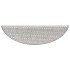 Alfombrillas autoadhesivas sisal 15 uds platina 56x17x3