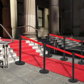 Barrera de cinta tipo aeropuerto con soportes acero