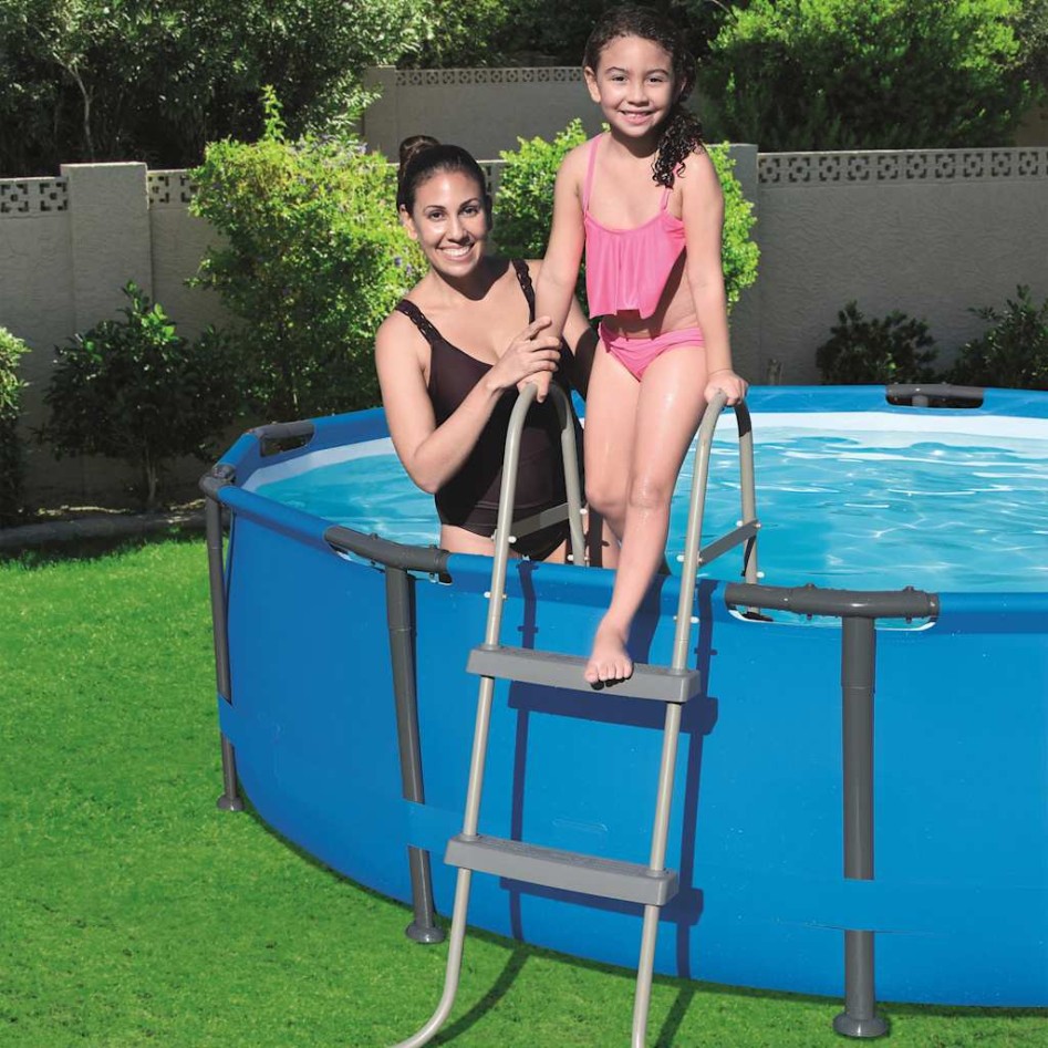 Bestway Escalera para piscina 2 peldaños 84 cm