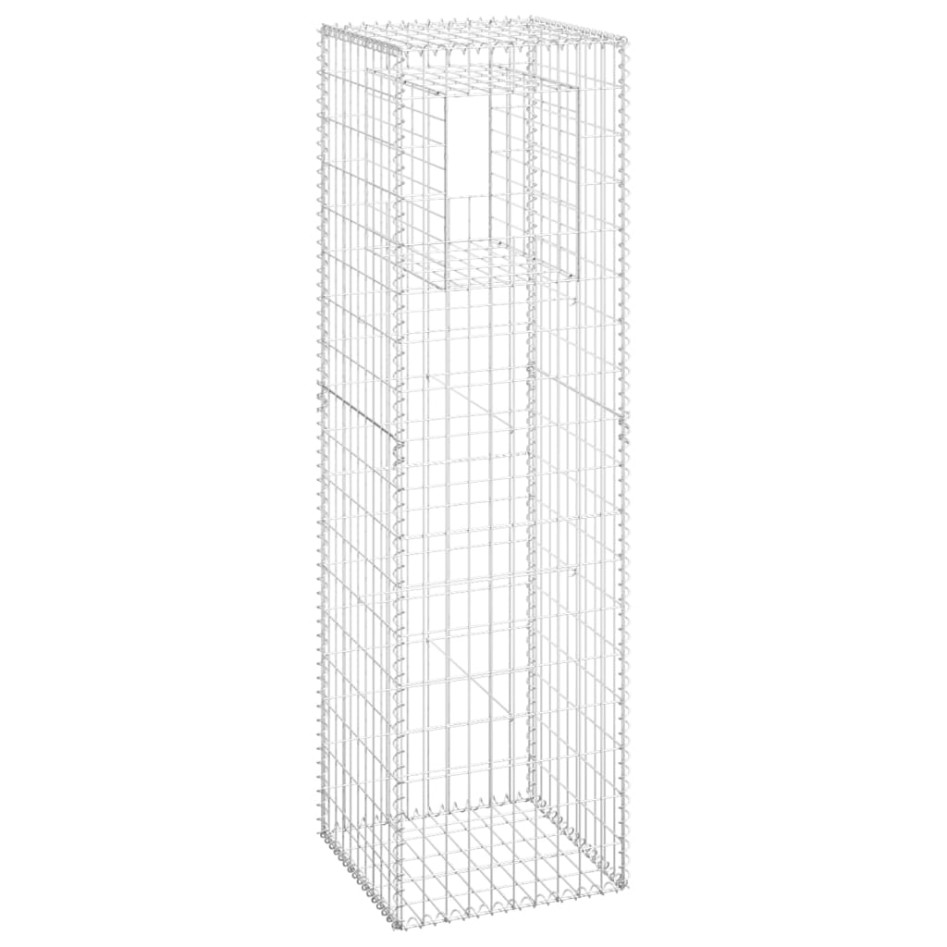 Cesta poste de gaviones de hierro 50x50x180