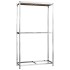 Estantería para neumáticos 2 niveles acero plata 110x40x180