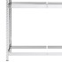 Estantería para neumáticos 2 niveles acero plata 110x40x180