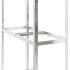 Estantería para neumáticos 2 niveles acero plata 110x40x180