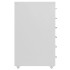 Armario archivador móvil metal gris 28x41x69