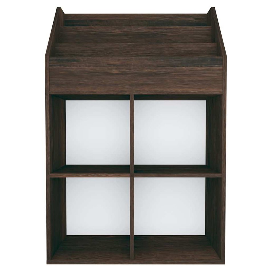 Revistero de niños madera ingeniería roble ahumado 71x30x114