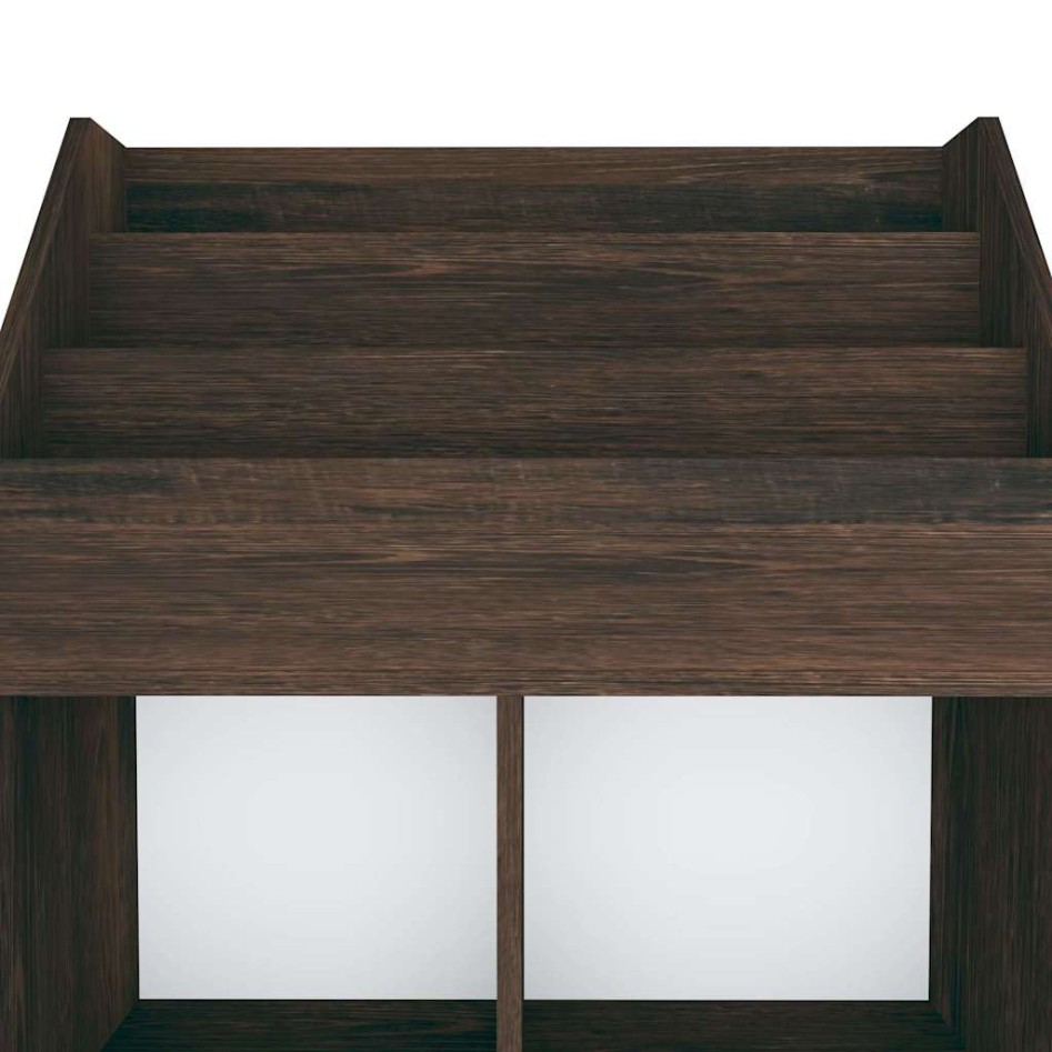 Revistero de niños madera ingeniería roble ahumado 71x30x114