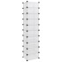Zapatero PP transparente 44x32x174