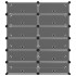 Zapatero PP negro 94,5x36,5x106