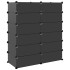 Zapatero PP negro 94,5x36,5x106