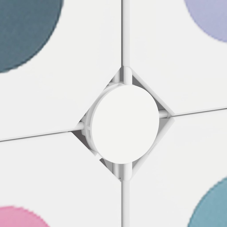 Estantería infantil de cubos con 10 compartimentos blanco