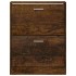 Mueble zapatero madera contrachapada roble ahumado 59x17x81
