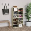Mueble zapatero de madera contrachapada Sonoma 54x34x100,5 cm