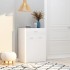 Mueble zapatero de madera contrachapada blanco 60x35x84