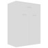 Mueble zapatero de madera contrachapada blanco 60x35x84