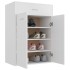 Mueble zapatero de madera contrachapada blanco 60x35x84
