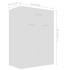 Mueble zapatero de madera contrachapada blanco 60x35x84