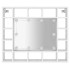 Mueble con espejo y LED blanco 91x15x76,5