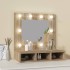 Mueble con espejo y luces LED roble Sonoma 60x31,5x62