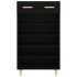 Mueble zapatero de madera contrachapada negro 60x35x105