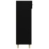 Mueble zapatero de madera contrachapada negro 60x35x105