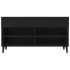 Mueble zapatero de madera contrachapada negro 102x35x55