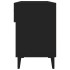 Mueble zapatero de madera contrachapada negro 102x35x55