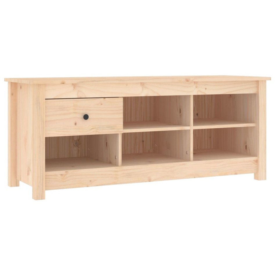 Mueble zapatero de madera maciza de pino 110x38x45,5